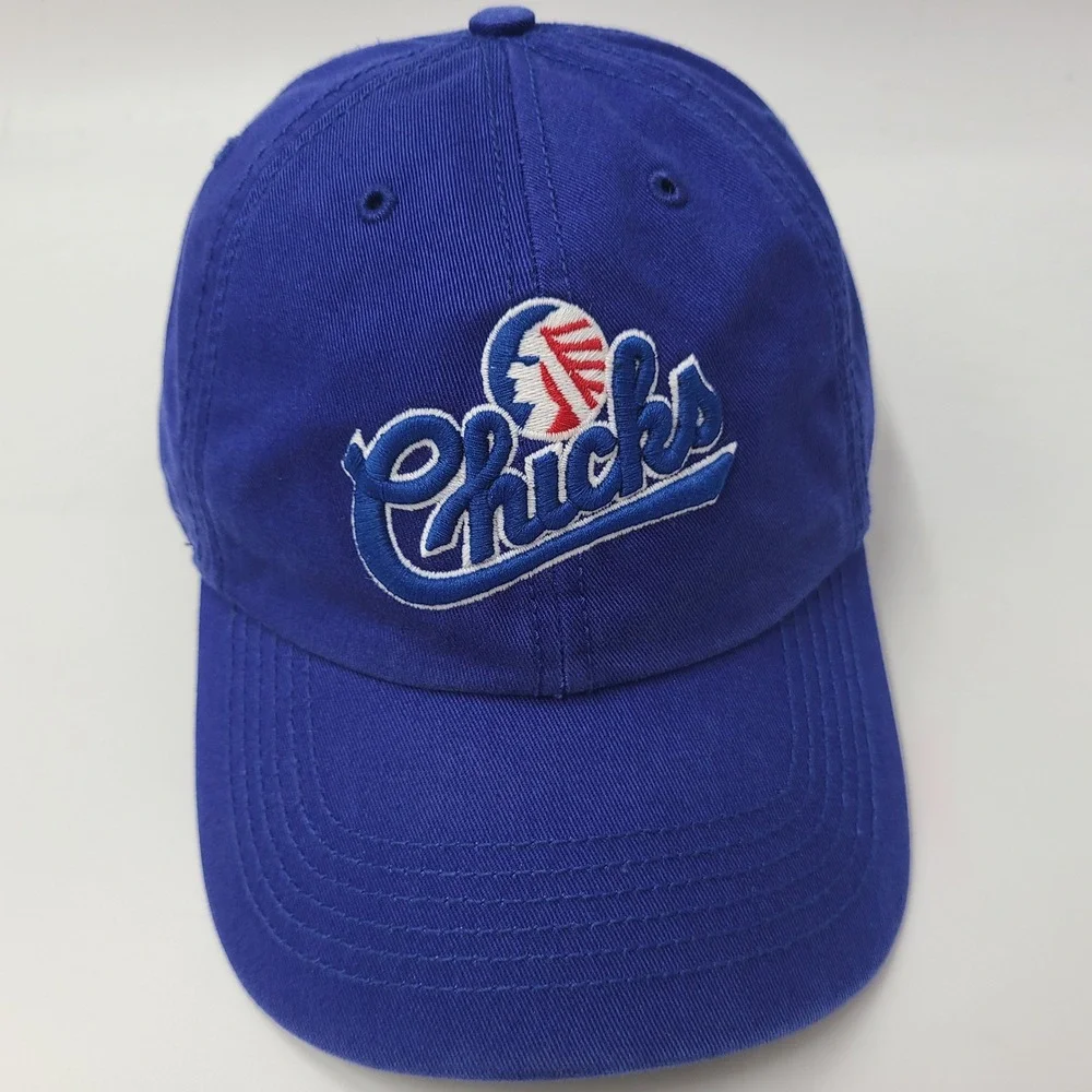 Memphis Chicks Hat Fitted M 47 Brand Franchise Blue MiLB Baseball Defunct Men